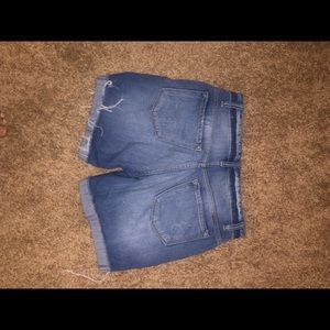 Distressed Bermuda Shorts